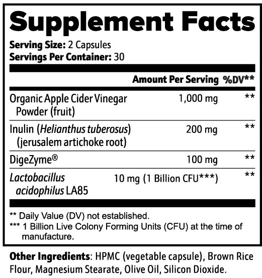 Apple Cider Vinegar Gut Health Capsules