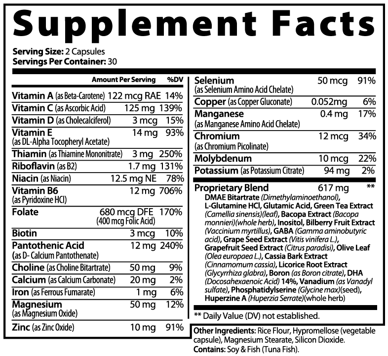 Women's Brain & Focus Cognition Formula
