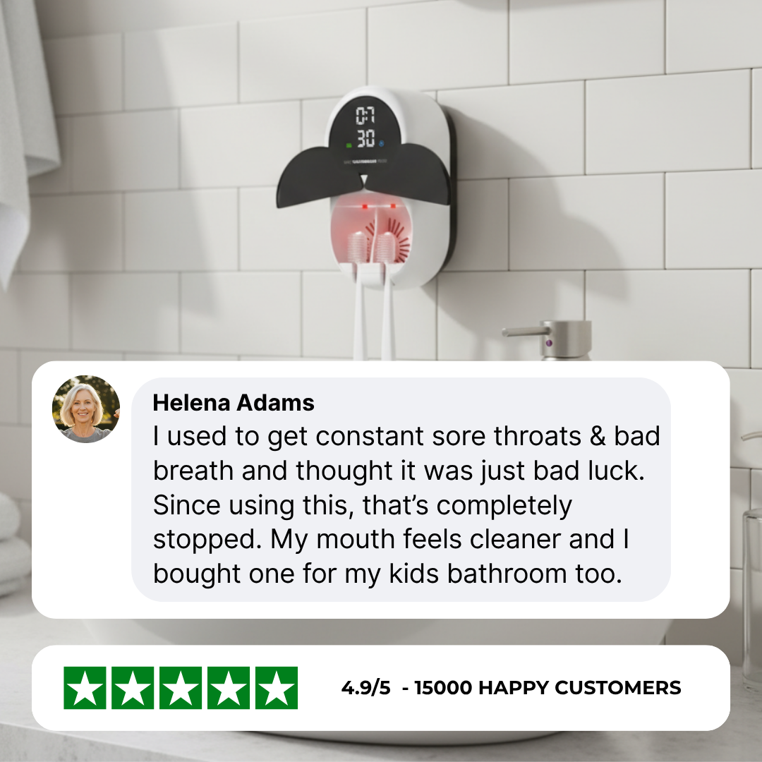 UV Toothbrush Sanitizer & Holder